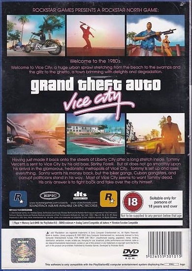 Grand Theft Auto Vice City - PS2 (Genbrug)
